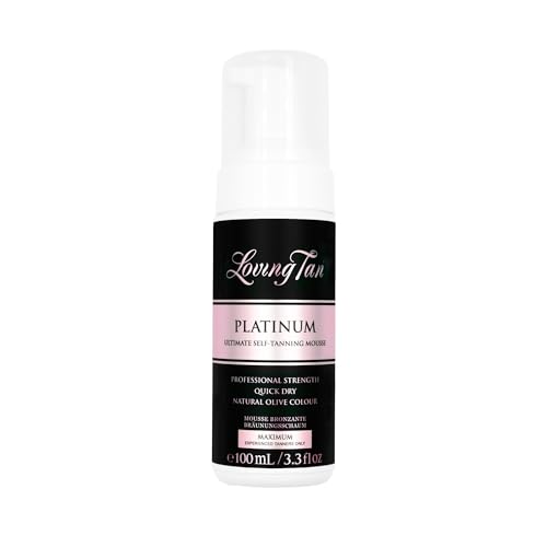 Loving Tan Platinum Self Tanning Mousse - Dark, 3.3 Fl Oz, Streak-Free, Natural Look, Professional Quality - Variation of THIS listing