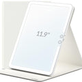 Travel Makeup Mirror with Lights, Lighted Vanity Mirror, 11.9", Soft-Grain White