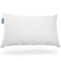 White King Memory Foam Pillow with Rayon Bamboo Cover - Adjustable Support