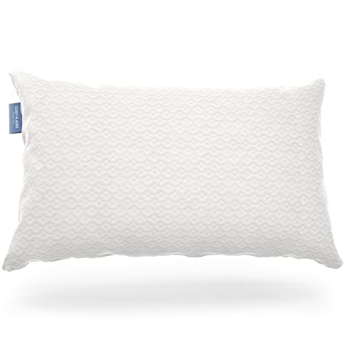 White King Memory Foam Pillow with Rayon Bamboo Cover - Adjustable Support