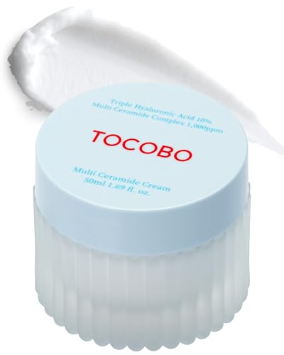 Multi Ceramide Moisturizer Cream - Hydrating Vegan Korean Skin Care for Sensitive Skin - 50ml / 1.7 Fl oz