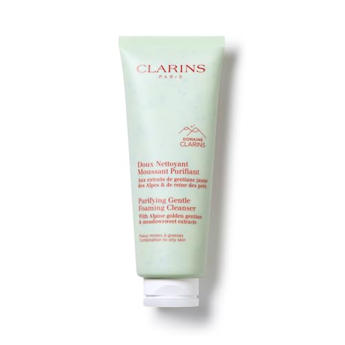 Clarins Purifying Gentle Foaming Face Cleanser 4.4 Fl Oz for Oily Skin - Pack of 1