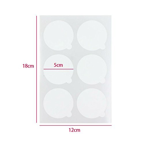AKOAK 108 Pieces 5cm Disposable Eyelash Extension Glue Holder Adhesive Glue Pallet Sticker Pads