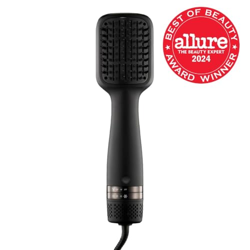 Ceramic Ionic Hair Volumizing Blow Dryer Brush - Flat Brush for Fast Blowouts