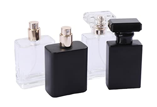 CTKcom Black 30ML Refillable Glass Perfume Spray Bottles 10-Pack