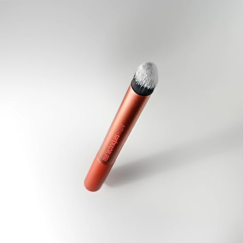 Real Techniques Spot Concealer Brush, Precision Makeup Brush for Targeted Coverage of Blemishes, Redness & Detail Areas, For Liquid & Cream Concealer, UltraPlush Bristles, Cruelty-Free, 1 Count