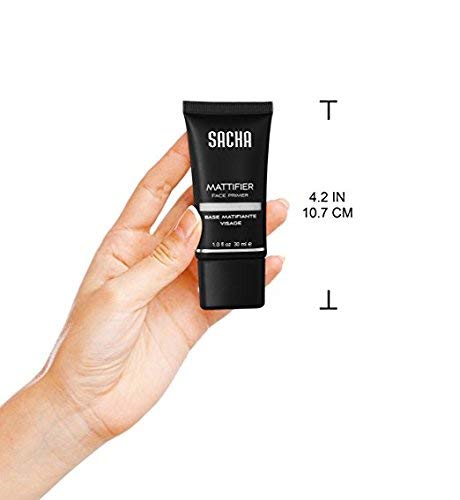 Sacha Mattifying Face Primer for Oily Skin, Blurs Pores & Fine Lines, 1 oz