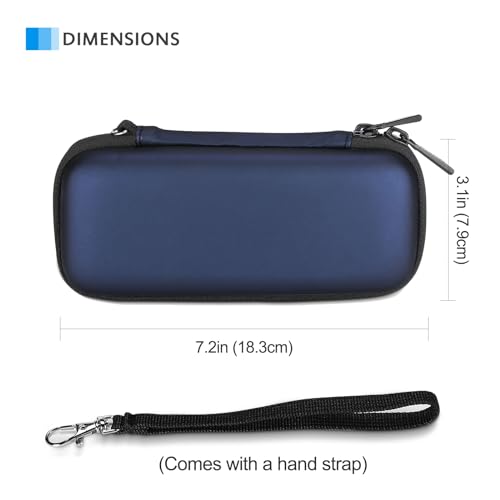 ProCase Hard Case for Hybrid Electric Trimmer and Shaver, Travel Organizer Carrying Bag for QP2520 QP2530 QP2620 QP2630 -Black -Navy
