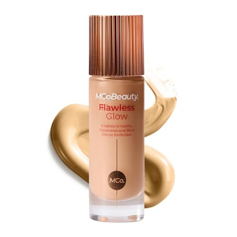 MCoBeauty Flawless Glow Luminous Skin Filter - 3.5 Light - 4-in-1 Luminous Primer, Foundation Booster & Liquid Highlighter with Squalane - Radiant Glow Complexion Perfector Face Makeup