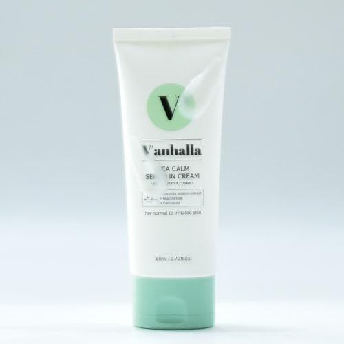 V¡¯anhalla Cica Calm Serum In Cream 2.70 fl.oz. | Vegan, Calming, Refreshing hydrating, pH balancing. Daily facial moisturizer with Centella asiatica extract 7.5%, Niacinamide 2%, Panthenol 1%