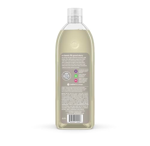 Refill Pack of 4 Method Gel Hand Wash Bottles - Violet + Lavender Scent, 34 fl oz