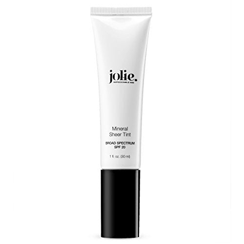 Jolie Mineral Sheer Tint SPF 20 Tinted Moisturizer Medium - Oil-Free, Hydrating, Natural Coverage