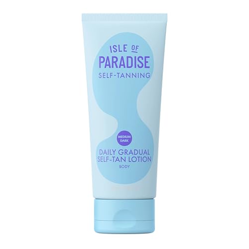 Isle Of Paradise Gradual Self Tanning Lotion Medium/Dark 8.45oz - Buildable, Hydrating