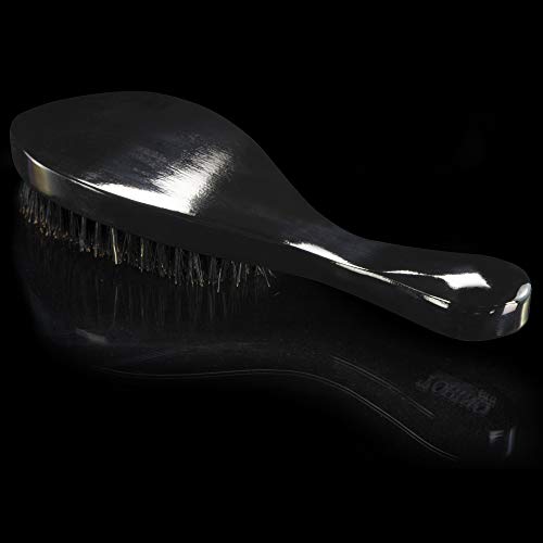 Torino Pro Curve Wave Brush by Brush King - #450 - Made with Reinforced Boar & Nylon Bristles -True Texture Medium Hard 360 Waves Brushes