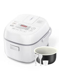 Toshiba Mini Rice Cooker 3 Cups Uncooked - White, Multi-Function Steamer & Warmer