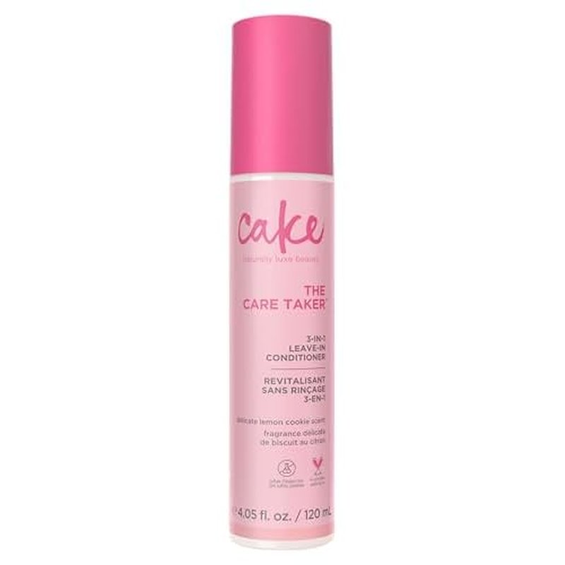 Cake Beauty 3-in-1 Leave in Conditioner, The Care Taker ? Moisturizing & Softening ? With Coconut Oil, Biotin, Soy & Rice Proteins ? For Dry/Normal Hair Types ? 4 Fl Oz / 120 mL (Packaging May Vary)