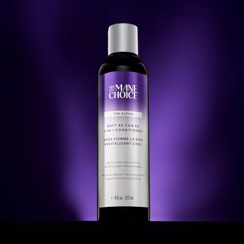 The Mane Choice The Alpha 3-in-1 Conditioner: Co-Wash, Moisturizing Leave-In Conditioner & Detangler for Coily, Wavy, or Curly Hair, Refresh & Revitalize 8 Oz