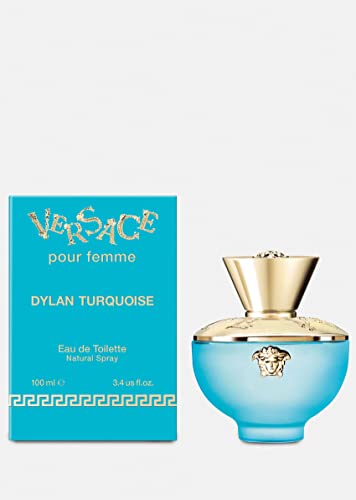 Versace Dylan Turquoise Eau de Toilette for Women 3.4 oz - Fresh & Vibrant Fragrance