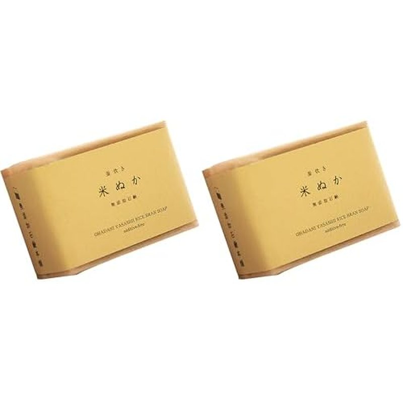 IPPINKA Rice Bran Soap, All Natural, 4.9 oz, Product of Japan (Pack of 2)