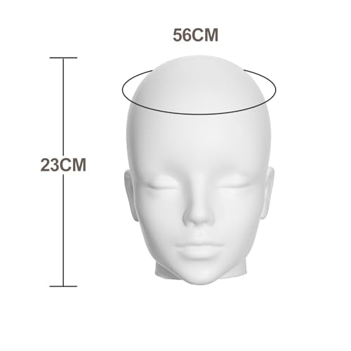 Mannequin Head Male Professional Cosmetology Display Head White DMT-White