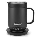 Happiness 16oz Self-Heating Coffee Mug with Temperature Control - Black