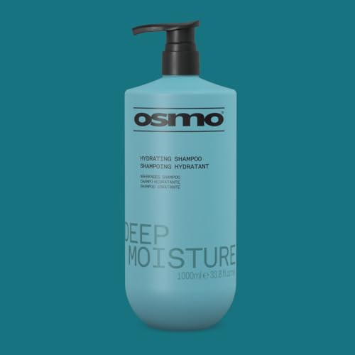 Osmo Deep Moisture Shampoo 33.8 Fl Oz - Quench & Tame Frizz with Ylang Ylang & Patchouli Oil