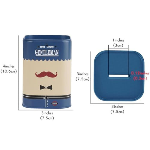 1 Pack Razor Blade Disposal Container for Safety Razor Blade, Detachable Safe Blade Bank for Used Leaf Razor, Large Capacity Razor Iron Disposal Case (Blue A)