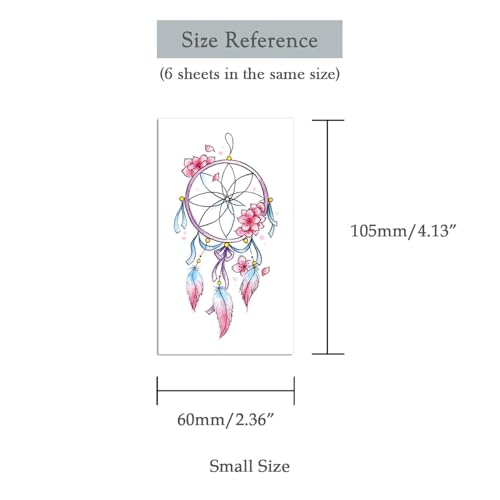 6 Sheets Tiny Small Temporary Tattoos For Women Men Finger Hands Neck Wrist Face, Cute Long Lasting Cartoon Fake Tattoo Stickers For Kids Boys Girls Rabbit Owl Snake Lion Eagle Whale