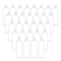 TRENDBOX 8oz/250ml Clear Bottles with Flip Cap Lid BPA-Free Travel Containers For Shampoos,Lotions and Massage Oils - 30 Pack