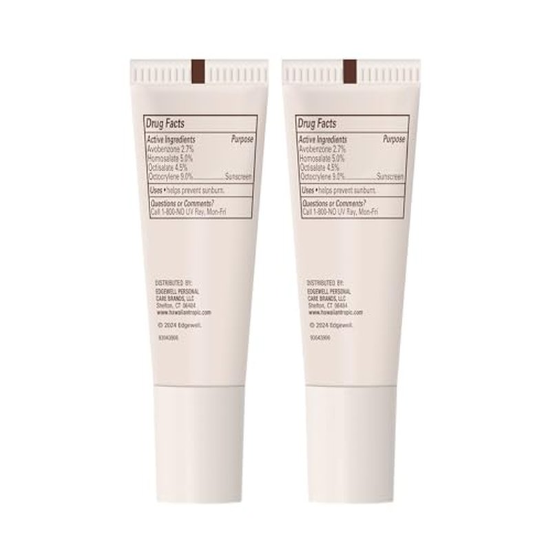 Hawaiian Tropic Lip Balm, Island Coconut, SPF 30, 0.35oz each, Twin Pack