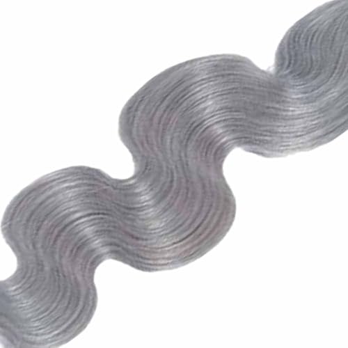 Sliver Grey 16 Inch Body Wave Human Hair Bundle 100g Brazilian Virgin Hair for Sew-In