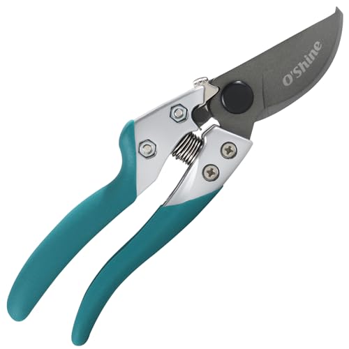 8-Inch Heavy Duty Bypass Pruning Shears with Sharp Japanese SK5 Steel Blades