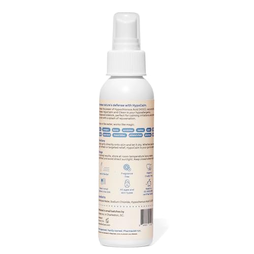 Flanders HypoCalm Hypochlorous Spray ? Gentle Skin Cleansing Mist & Travel-Size Topical Solution (3.4 Fl. Oz.)