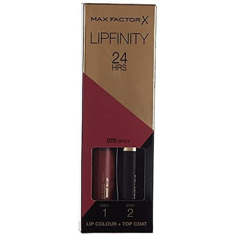 Max Factor Lipfinity Lipstick, Spicy, 1 Set