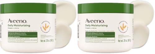 Aveeno Daily Moisturizing Cream with Prebiotic Oat & Shea Butter - 20 oz Pack of 2