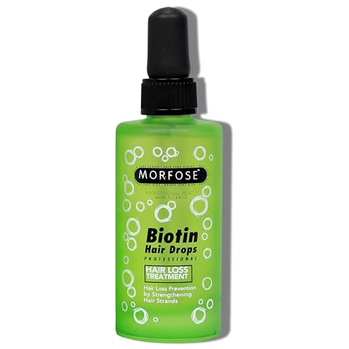 Morfose Biotin Hair Drop - Nourishing Hair Growth & Strengthening for All Hair Types (3.38 Fl Oz)