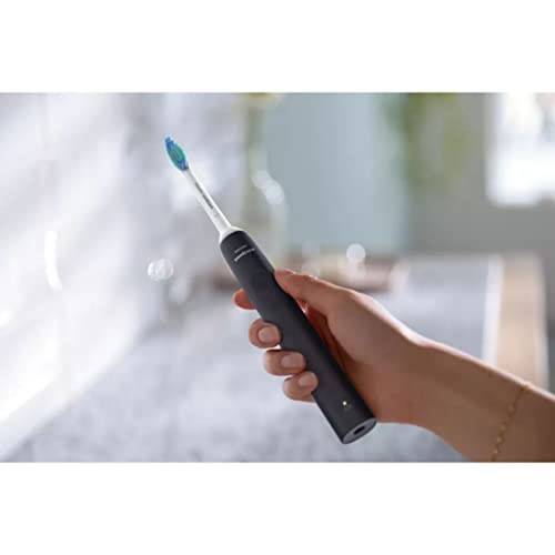 Electric Sonic Toothbrush with Quadpacer & Timer - Black & White