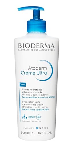 Bioderma Atoderm Ultra Cream Duo Pack - Hydrating Body Moisturizer for Sensitive Skin 2x16.9 Fl Oz