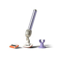 Fler Lilac Women's 5-Blade Razor Starter Set with Refill Blades & Wall Holder
