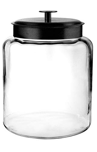 2 Gallon Glass Jar with Airtight Lid - Food Storage Container - Variation 256 Ounces