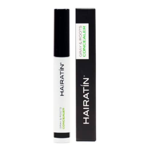 Hairatin Root Touch Up Spray Medium Brown - Water-Resistant Hair Concealer for Gray Roots