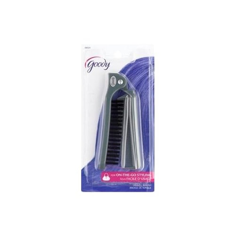 Goody Folding Brush/comb - Colors May Vary 3pack Deal.