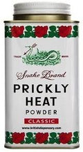 Snake Brand Prickly Heat Cooling Powder - Classic 140g Can with Variation