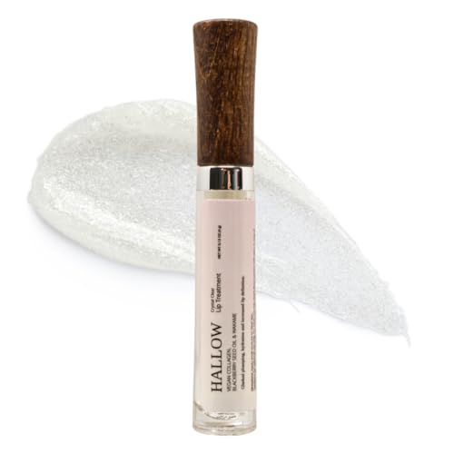 Lip Treatment, Crystal Clear Gentle Volumizing Gloss with Jojoba Oil, Avocado Oil, and Vegan Collagen, 0.13 oz (4g)