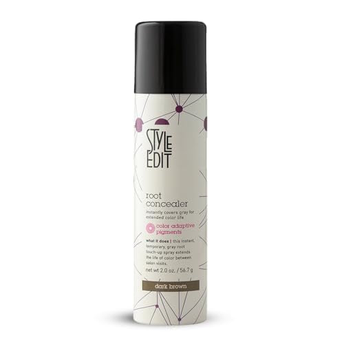 Root Touch Up Spray for Dark Brown Hair - 2 oz Temporary Gray Concealer