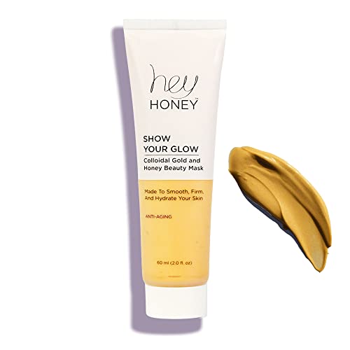 Anti-Aging Face Mask with Collodial Gold & Honey - Hydrating Skin Treatment for Face Hands Elbows