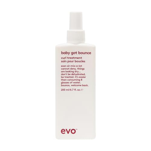 EVO Baby Got Bounce Curl Treatment - Anti Frizz Hair Moisturizer for Wavy & Curly Hair - 6.7 Fl Oz
