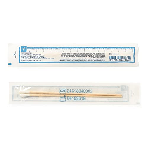 Medline Sterile Cotton-Tipped Wood Applicator, 6", Ideal for Applying Medication, Cleaning SKin, Arts & Crafts and more (Pack of 2000)