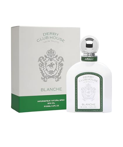 Armaf Derby Club House Blanche Men Eau de Toilette Spray 3.4oz - Fresh Aquatic Scent