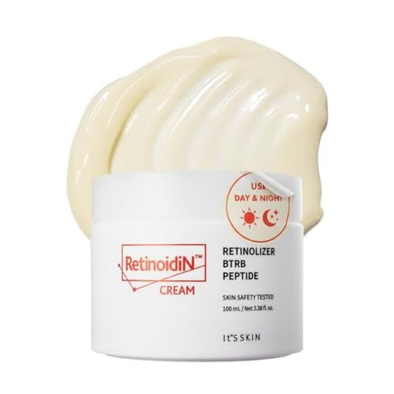 It'S SKIN Retinoidin Cream - Retinol Anti Aging Face Moisturizer - Smooth Wrinkles & Fine Lines - Firming & Moisturizing with Adenosine, Hyluronic Acid, Peptides, Niacinamide and Ceramide, 3.38 oz.